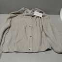 PRETTYGARDEN Women's Oversized Sweater Button Down Open Front Chunky Cardigan Sweaters for Women 2026 Fashion Outwear (Beige, Medium)