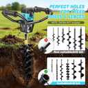 36V Cordless Post Hole Digger for Makita 18V, Power Earth/Ice Auger, Large