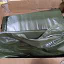 Faux Leather Couch with 2 Throw Pillows, Sofa Couches for Living Room, 3 Seater Sofa with Wide Armrests, Wood Legs, Deep Seats, Back Cushion, Sturdy Support Feet, for Office, Living Room, Olive Green