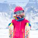 SANWICH Kids Ski Goggles for Boys Girls Aged 5-14, 100% UV Protection OTG Ski Goggles (Gray)