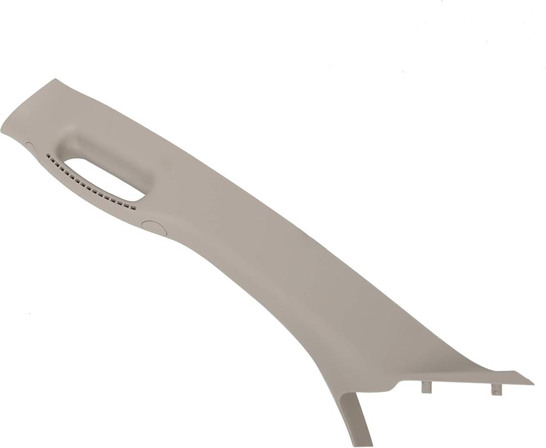 HECASA Front Left A Pillar Grab Handle Molding Trim Fits 2002-2010 Dodge Ram 1500 2500 3500 Pickup Truck Replacement for 1TE75BD1AA 5GR29TL2AF Driver Side Windshield Post Interior Trim Beige