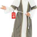 fun shack Grey Shepherd Costume for Kids, Boys Shepherd Costume, Nativity Costumes for Kids, Boys Christmas Costumes (Large, Gray)