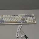 EPOMAKER Galaxy100 QMK/VIA Wireless Gaming Keyboard, Aluminum Shell, Bluetooth/2.4Ghz/USB-C, Pre-Lubed Hot-Swappable Linear Switches, NKRO, RGB Backlit (Creamy White, Marble White Switch)