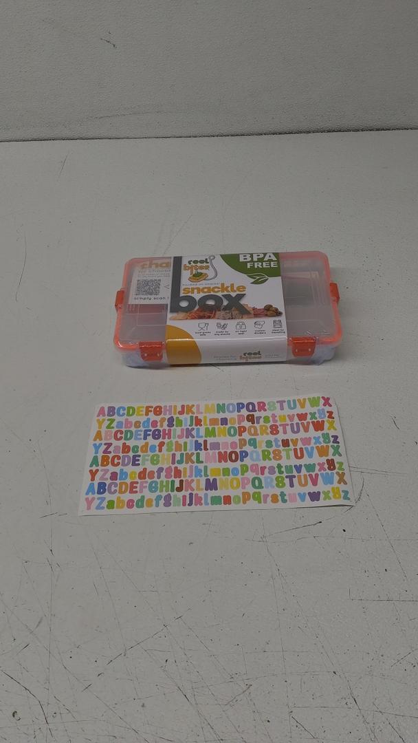 Create-ables Reel Bites BPA Free Small Snackle Box Container for Travel - Snacklebox Container for Snacks - Snack Tackle Box for Snacks - Snack Tray with Lid - Waterproof, Dishwasher Safe, Adjustable