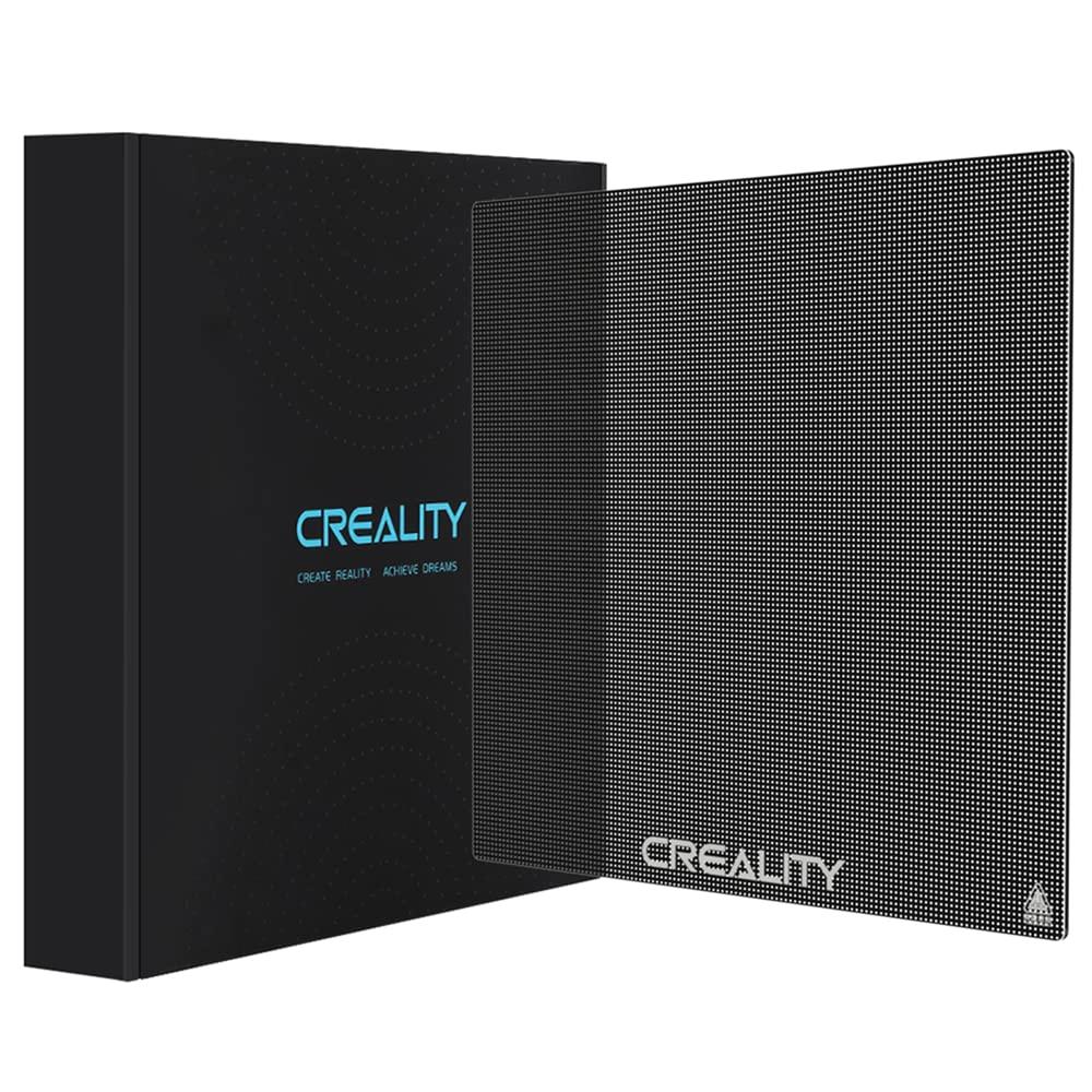 Creality Official Ender 3 Glass Bed 3D Printer Platform, 235x235MM Tempered Glass Plate Build Surface for Ender 3 PRO/Ender 5 PRO/Ender 3 S1/Ender 3 Neo/Ender 3 V2 Neo, Good Adhesion Remove Easily