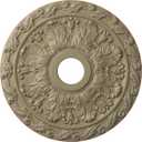 Ekena Millwork CM19SPGDF Spring Leaf Ceiling Medallion, Gobi Desert