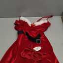 Avidlove Sexy Santa Lingerie for Women Christmas Dress Babydoll Chemise Velvet Costume Outfit Sleepwear (Medium, A-xmas Red)