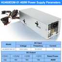 Upgraded H460EBM-00 4FWF7 460W Power Supply D460E001P PSU Compatible with Dell Optiplex 3050 5050 5060 5090 7050 7060 7070 7080 7090 XPS 8940 MT H460EGM-00 L460EBM-00 H460EBM-00 Power Supply
