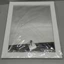 Rectangular Wall Mirror White Bathroom Mirror 16" x 20" Wall Mirror for Entryway, Bedroom, Living Room , White