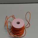 GENIQUE Real/Genuine Round Leather String Cord for Necklace, Bracelets, Jewellery, Braiding (Orange, 1.5mm)