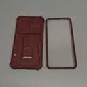 Dexnor for Samsung Galaxy S25 Case with Built-in Slide Camera Cover & Screen Protector & Kickstand,Heavy-Duty Shockproof Rugged Case Full-Body Bumper Protective Cover for Galaxy S25(2025),Maroon Red