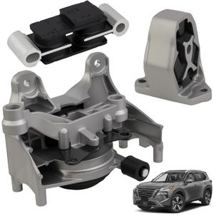 3Pcs Engine Transmission Mount Kit for Nissan Rogue 1.5L 2021 2022 2023 2024,Automatic CVT Trans- Side Engine Motor Rear Lower Torque Rod Mount #11220-6RC1A,11360-6RC0A,11360-6RC5B
