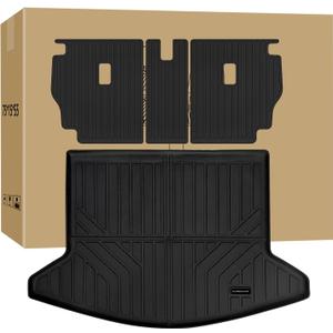 Cargo Mat & Backrest Mats for 2023-2025 Mazda CX-5 - TPE Trunk Liner with Rear Backrest Protection, Custom Fit, All Weather Waterproof for Mazda CX-5 Accessories