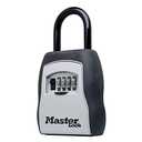 Master Lock Key Lock Box for House Keys – Outdoor Portable Combination Lockbox with Resettable 4 Digit Code, Weather Resistant Durable Metal Body, Holds 5 Keys, 5400EC Black