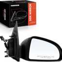 A-Premium Passenger Side Power Door Mirror - Compatible with Chevrolet Cobalt 2005-2010 - Non-Heated Manual Folding Black Outside Rear View Mirror - Replace# 25831893, Right Passenger Side 