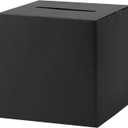 8 x Black Card Box Wedding Favors Gift Card Boxes Post Box Cardboard Receiving Money Box Holder for Wedding Reception, Baby Showers, Anniversary, Birthday Party, Retirement, Graduation Envelope Holder