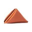 Terracotta Satin Napkin - 20"x20" by CV Linens 5 Packs
