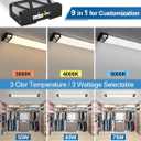 DAKASON 4Pack 4FT LED Wraparound Ceiling Light with Night Light, 75/65/55W