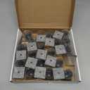 Ansible 24 Pcs Chair Leg Floor Protectors Square, Silicone Felt Furniture Leg Pads Caps Covers for Hardwood Floors (Fit:1-1/16" to 1-5/8") (Clear)