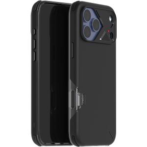 Aulumu A17 Shockproof iPhone 17 Pro Max Case | with Camera Control | CoolHyper | Aluminum Alloy Camera Frame | Multi-Layer Composite Protection - Black