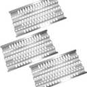 Kalomo 18 5/8" Stainless Steel Grill Heat Plates Heat Shield Burner Cover Tent Flame Tamer, DCS Radiant Tray BBQ Gas Grill Replacement Parts Repair Kit for DCS 36EBQAR, 27FSBQ, DCS48D-BQN, BGB30-BQRL