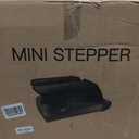 Air Compression Resistance Stepper Adjustable Mini Stair Climber for Home Cardio Workout, Portable Stepper Machine with LCD Display, 5-Level Adjustable Resistance, Non-Slip Pedals - Batt. not incl.