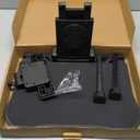 Car Back Seat Tray Table - Stable Foldable Auto Backseat Food Trays Desk for Rear Passenger Road Trip Eating & Work, Multifunctional Adjustable Travel Tray with Phone Drink Holder for Laptop iPad (Black)