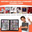 Premium 20-Pocket Sports Trading Card Binder with 100 Card Sleeves