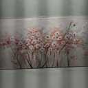 YJYart Home Decor Pink Blossom Hand Painted 30x60 Inch Colorful Wall Art Large Canvas Wall Art for Living Room Bedroom Office Kitchen (29"x58")