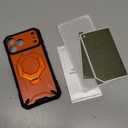 TONGATE for iPhone 17 Pro Max Case with 360 Spin Magnetic Stand, [Compatible with MagSafe][Military-Grade Protection] with Privacy Screen Protector & Camera Control Cover for iPhone 17 ProMax,Orange