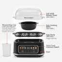 Elite Gourmet Digital Egg Cooker, 6 Egg Capacity, Soft/Medium/Hard Boiled, Onsen Tamago, Poach & Omelet, One-Touch Menu, Audible Alert On/Off, Auto Shut-Off, Black