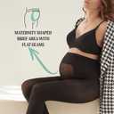 CALZITALY - Opaque Maternity Pantyhose - Pregnancy Tights for Women - 100 DEN Italian Hosiery (M, Black) (M)