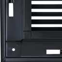 Fits 14x14 Duct Opening | Steel Return Air Filter Grille by Handua [Removable Door] for 1-inch Filters | Vent Cover Grill, Black | HVAC Cold Air Grille | Outer Size: 16 5/8"W X 15 5/8"H