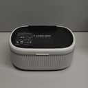 Ultrasonic Cleaner Set with Basket & Light, 304 Stainless Steel Tank, Includes 2100ml Cleaning Solutions for Silver, Gold, Diamond Rings, Retainers, Glasses, Dentures & Watches (Black)