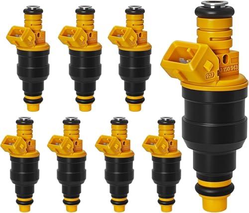 YLATG Fuel injectors for Ford E-150/ E-250/ E-350/ F-150/ F-250/ Bronco/Excursion/Excursion/Crown Victoria/Mustang,For Lincoln Navigator/Town Car 1991-1994, 0280150943, 8 Pieces