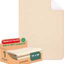 King Size Bed Pads for Incontinence Washable Waterproof, 71" x 59" (Pack of 1) - Reusable Extra Large Colored Cotton Pee Pads for Adults, Elderly, Pet, 4-Layer Under Pads for Sofa, Furniture -KELISITING