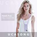 Magnetic Crossbody Case for iPhone 14 Plus/15 Plus 6.7", Liquid Silicone Case with Adjustable Shoulder Neck Lanyard Strap,[Compatible with MagSafe] Shockproof Protective Phone Cover-Purple