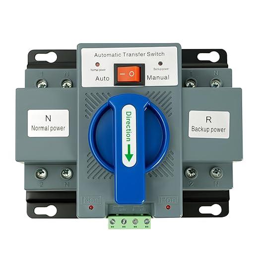 110V 2P 63A Dual Power Automatic Transfer Switch, Generator Changeover Switch, 50Hz/60Hz
