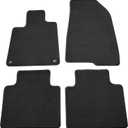 IKON MOTORSPORTS, Floor Mats Compatible with 2018-2022 Honda Accord, Black Nylon Carpet Front & Rear 4PC Set, 2019 2020