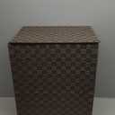 YOUDENOVA Handwoven Laundry Basket Hamper with Removable Liner Bag and Lid, Collapsible Clothes Hamper with Handle, Brown