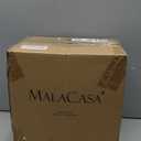 MALACASA Large Salad & Soup Bowls - Set of 4, 60 OZ Porcelain White Bowls for Ramen, Pasta, Pho - Microwave & Dishwasher Safe