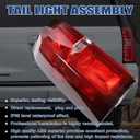 Tail Light Assembly Compatible with Chevy Tahoe Suburban 2015 2016 2017 2018 2019 2020 LED Brake Lamp Left Driver Side # 84467058 GM2800264