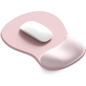 ErgoComfort Gel Wrist Rest Mouse Pad-Ergonomic Office Mousepad with Wrist Support-Non-Slip, Design Desk Accessories Mat for Home&Game Decor (02Pink Serenity)