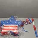 Lunmon 17.7 Inch Patriotic Piñata Decorations 4th of July Piñata with Blindfold Stick and Confetti for Independence Day Fourth of July USA Classroom Party Supplies Centerpiece Decor (Stylish)