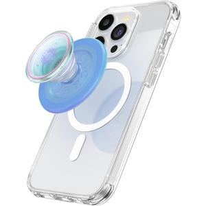 PopSockets Phone Grip for MagSafe, Magnetic Holder, Phone Stand, Blue - Opalescent Blue