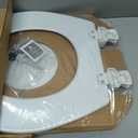 BEMIS 500EC 390 Toilet Seat with Easy Clean & Change Hinges, 1 Pack Round, Cotton White