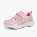 LUCKY STEP Kid's Glitter Fashion Sneakers Sparkly Princess Tennis Bling Shiny Sequins Athletic Walking School Shoes for Children/Boys/Girls, Size 13