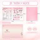 4 x 15th Birthday Card for Girls, 15th Birthday Decoration for Daughter, Sweet Funny 15 Year Old Birthday Gifts Idea, Greeting Cards for Her Granddaughter Friends Sister, Jumbo Back In 2011 Pink