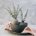 Tiyard 18pcs Eucalyptus Stems Artificial Eucalyptus Leaves Stems Artificial Fake Flowers for Home Office Flowers Bouquet Centerpiece Wedding Decoration Christmas Decor 2025