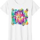 Groovy Mama Mom Hippie 60s 70s Retro Party Outfit Women T-Shirt,XS